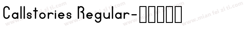Callstories Regular字体转换